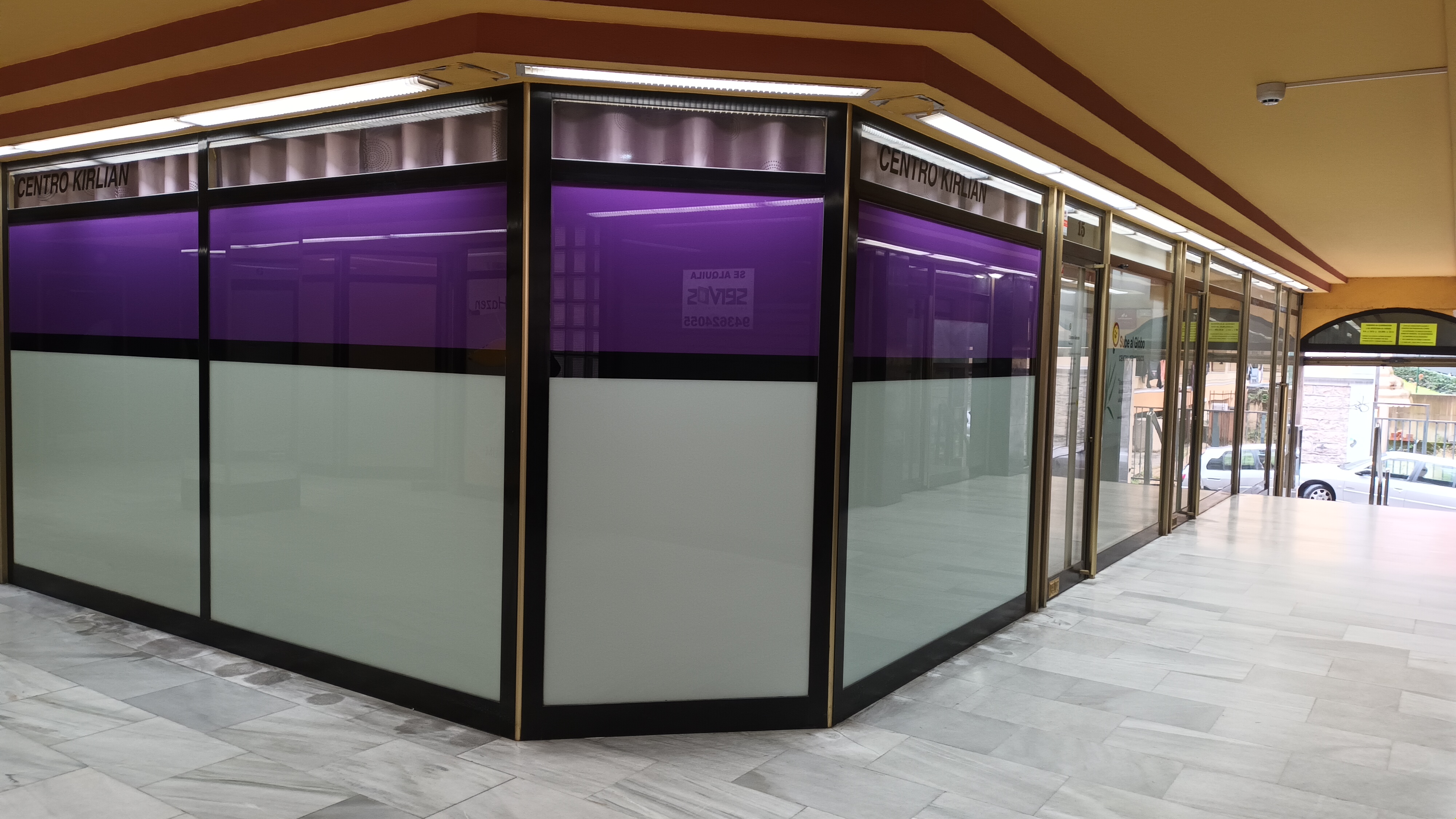 En las galerías comerciales 