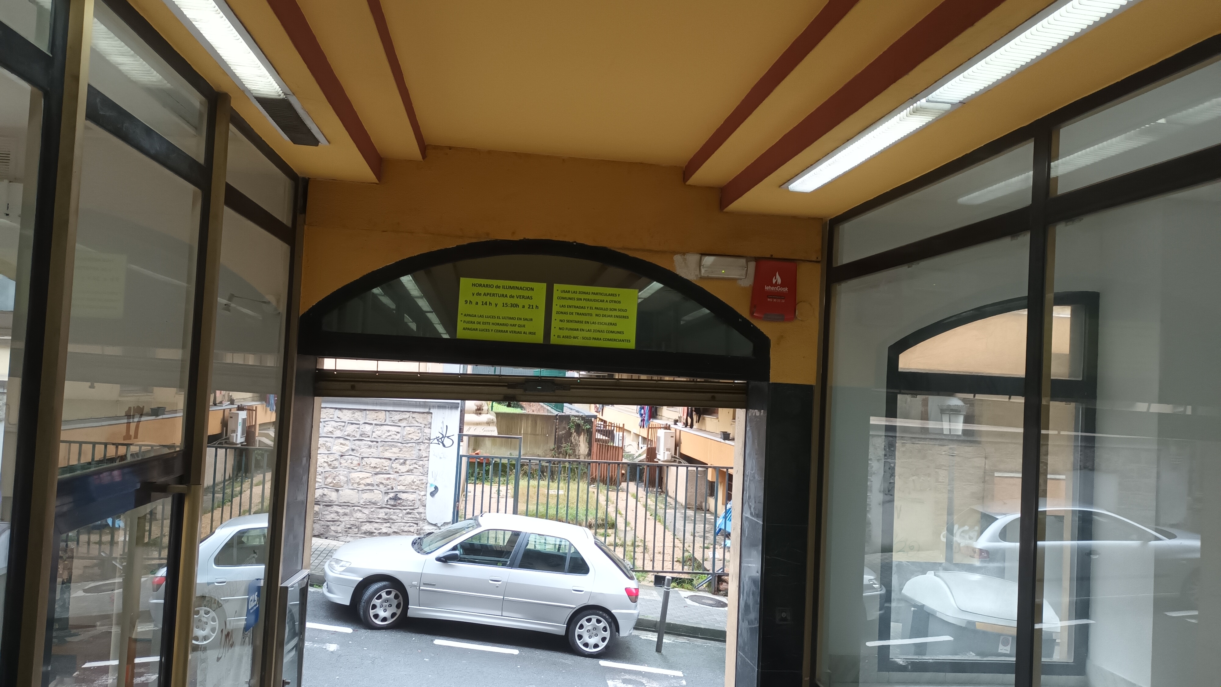 En las galerías comerciales 