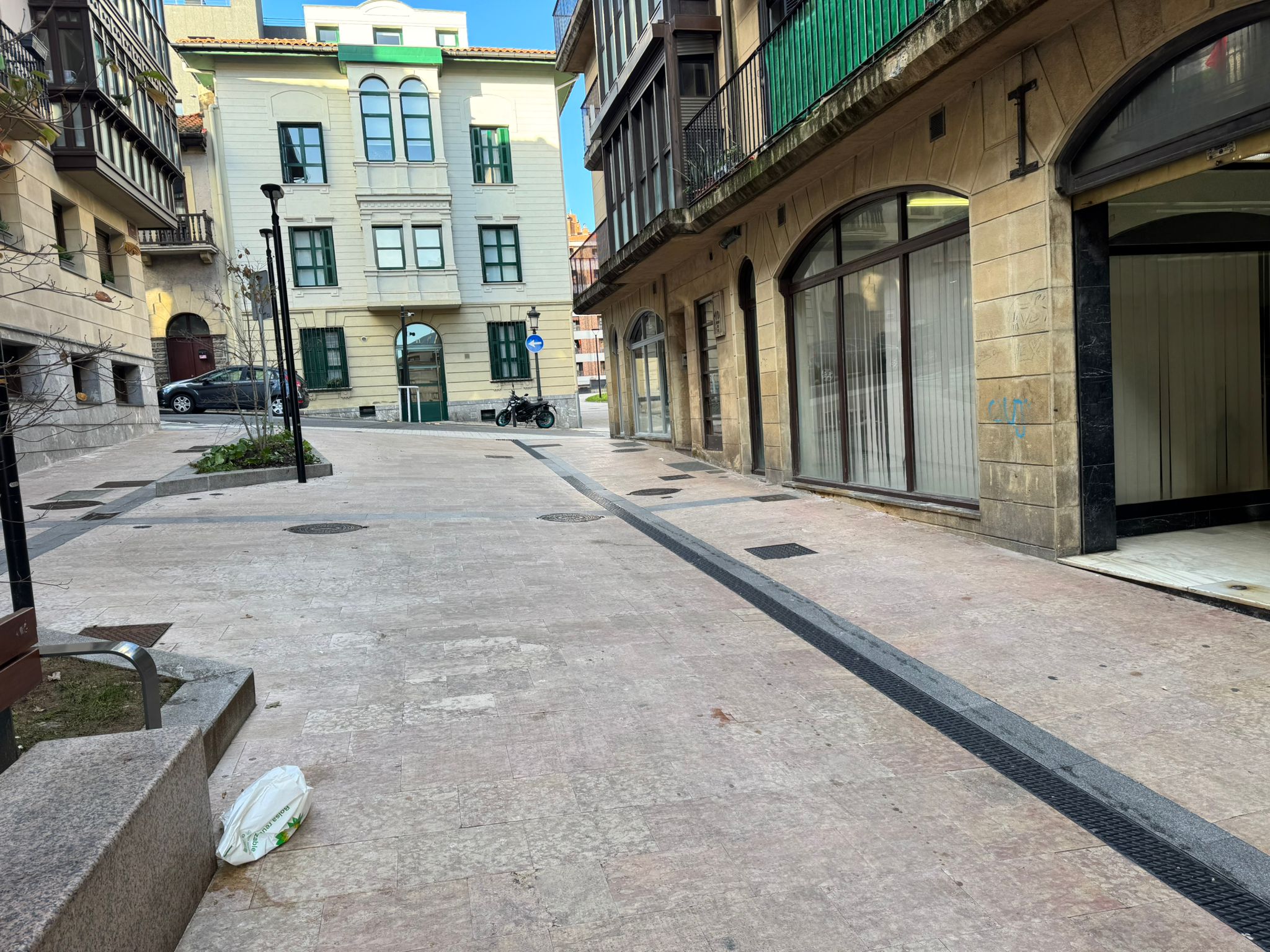 En las galerías comerciales 